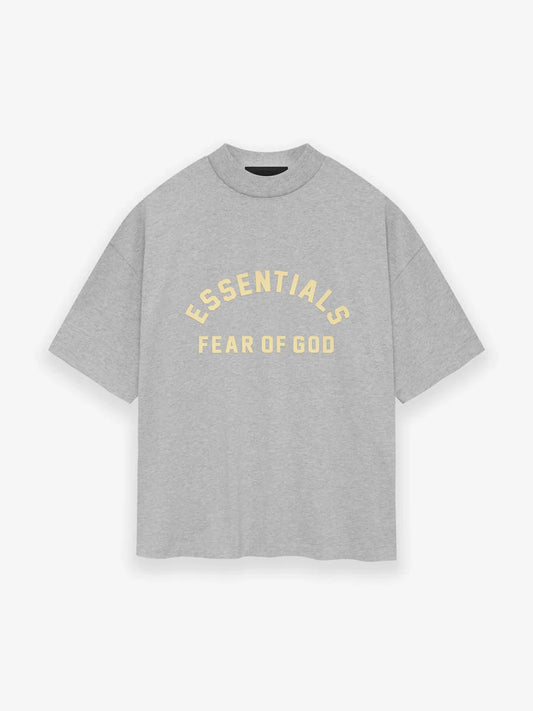 Fear of God Essentials Heavy Jersey T-Shirt - Light Heather Grey
