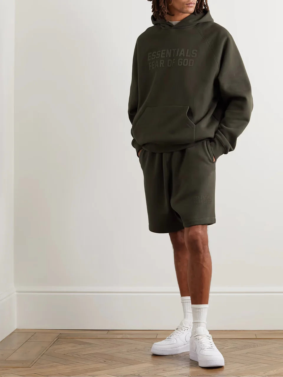 APPLIQUÉD FLEECE-BACK COTTON-BLEND JERSEY HOODIE